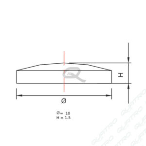 Tlmič D10x1,5 mm na dvierka