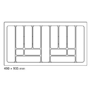 Príborník 100 PVC sivý COMFORT