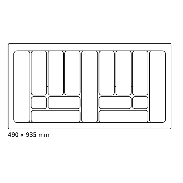 Príborník 100 PVC sivý COMFORT