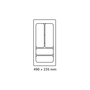 Príborník 30 PVC biely COMFORT