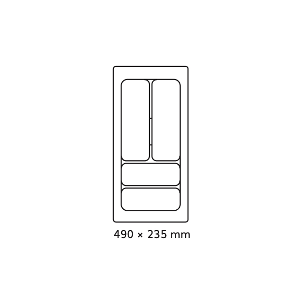 Príborník 30 PVC biely COMFORT
