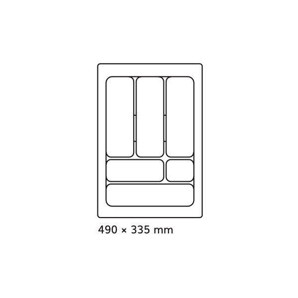 Príborník 40 PVC sivý COMFORT