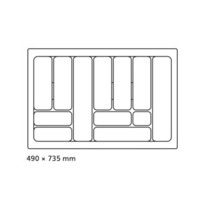 Príborník 80 PVC biely COMFORT