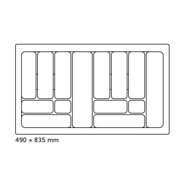 Príborník 90 PVC biely COMFORT
