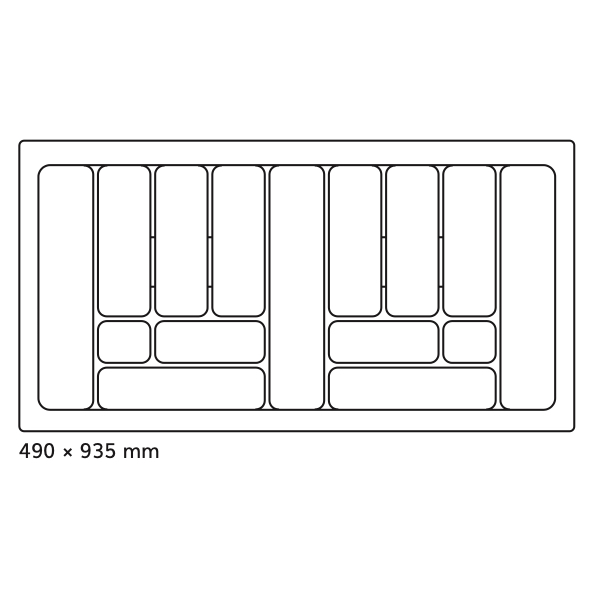 Príborník 100 PVC biely COMFORT