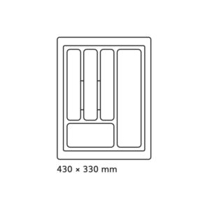 Príborník 40 PVC biely STANDARD