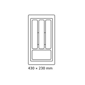 10234_b-1 Príborník 30 PVC sivý STANDARD