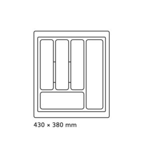 Príborník 45 PVC sivý STANDARD