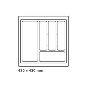 Príborník 50 PVC sivý STANDARD