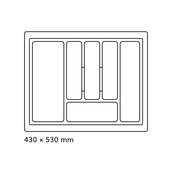 10238_b Príborník 60 PVC sivý STANDARD