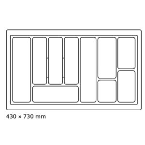10239_b Príborník 80 PVC sivý STANDARD