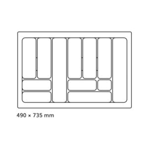 Príborník 80 PVC antracit matný COMFORT