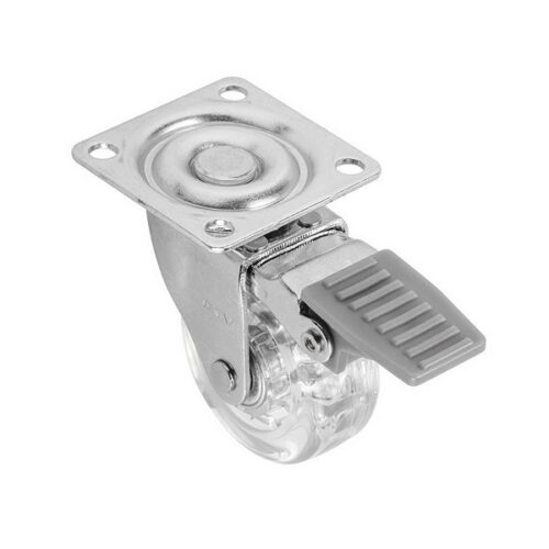 Koliesko D50 transparentné s brzdou