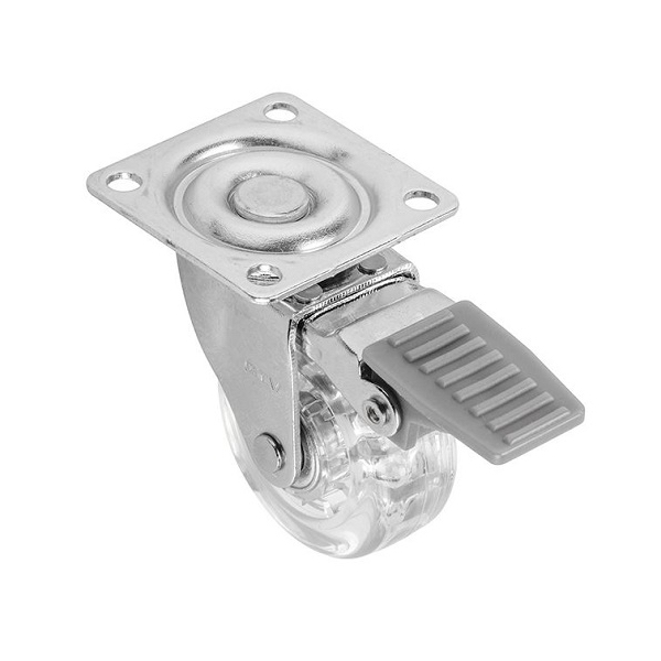 Koliesko D50 transparentné s brzdou