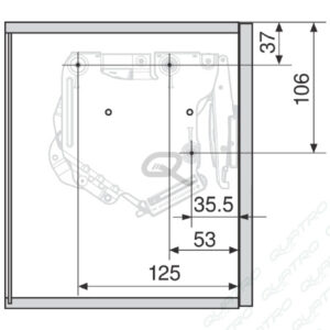 BLUM - AVENTOS HK-S súprava zdvíhacích mechanizmov 20K2B00.02