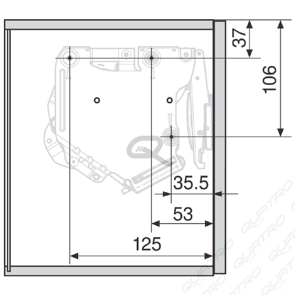 BLUM - AVENTOS HK-S súprava zdvíhacích mechanizmov 20K2B00.02