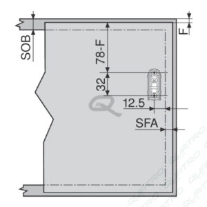 BLUM - AVENTOS HK-S súprava zdvíhacích mechanizmov pre TIP-ON 20K2C00T