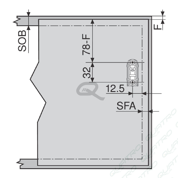 BLUM - AVENTOS HK-S súprava zdvíhacích mechanizmov pre TIP-ON 20K2E00T