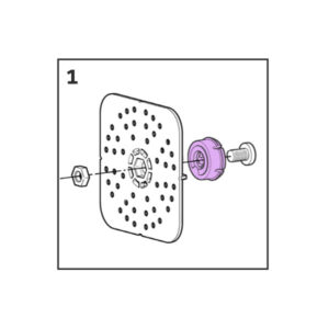 Bonded Button platnička pre Type 3