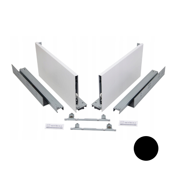 Výsuv PLATINIUM 18 4D 500mm H181 čierny SEVROLL 223338