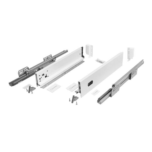 Výsuv SEVROLL V-BOX 18 3D L400mm H95mm biely 223456-18