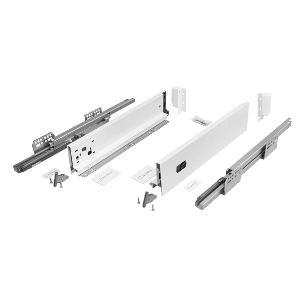 Výsuv SEVROLL V-BOX 18 3D L350mm H127mm biely 223464-18