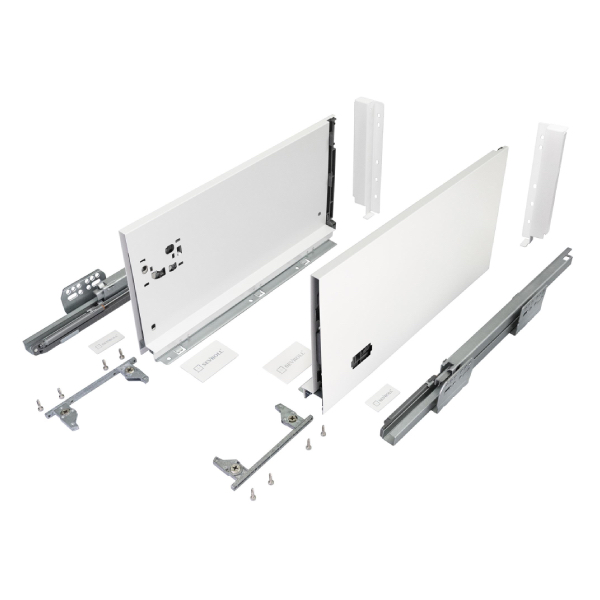 Výsuv SEVROLL V-BOX 18 3D L450mm H210mm biely 223484-18
