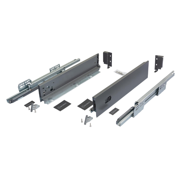 Výsuv SEVROLL V-BOX 18 3D L450mm H127mm grafit 223520-18