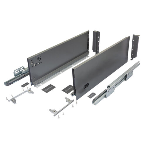 Výsuv SEVROLL V-BOX 18 3D L450mm H178mm grafit 223529-18