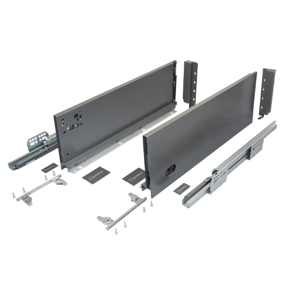Výsuv SEVROLL V-BOX 18 3D L500mm H178mm grafit 223530-18