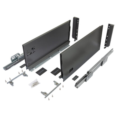 Výsuv SEVROLL V-BOX 18 3D L450mm H210mm grafit 223538-18