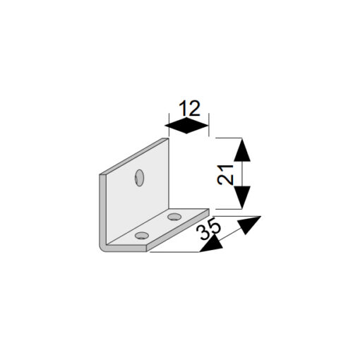 Uholník 12x21x35 (V-box) SEVROLL 40343