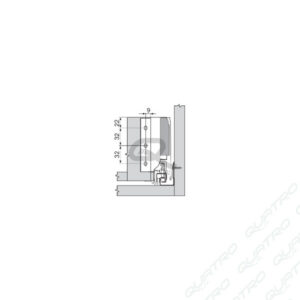 14180_b BLUM - ANTARO držiak chrbta K biely Z30K000S SW