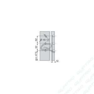 14180_c BLUM - ANTARO držiak chrbta K biely Z30K000S SW
