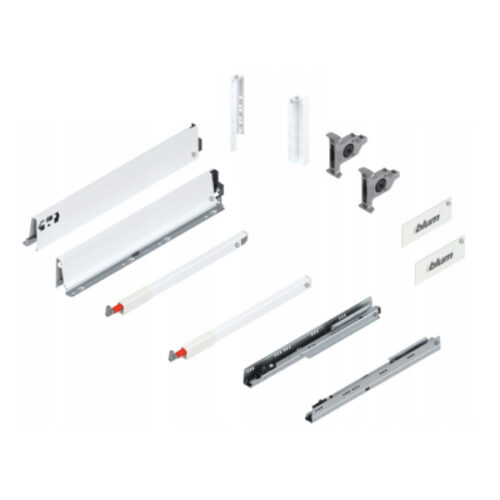 BLUM - ANTARO komplet sada na 10 ks zásuviek D 500mm biela