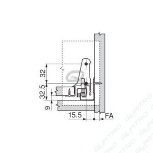 14427_d-1 BLUM - ANTARO bok "N" 550mm biely Ľ+P 378N5502SA SW