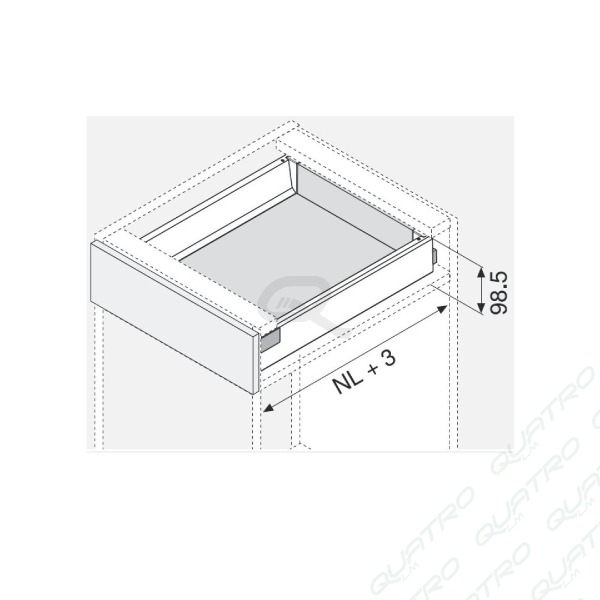 14439_c-1 BLUM - ANTARO bok "M" 600mm biely Ľ+P 378M6002SA SW