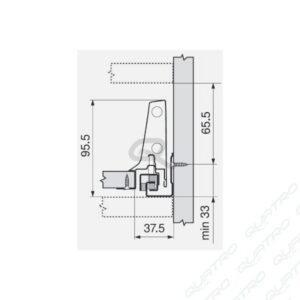 14439_d-1 BLUM - ANTARO bok "M" 600mm biely Ľ+P 378M6002SA SW