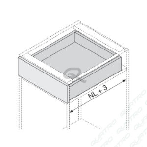 14491_a-1 BLUM - TANDEM čiastočný výsuv pre TIP-ON 270mm 30kg 550H2700T