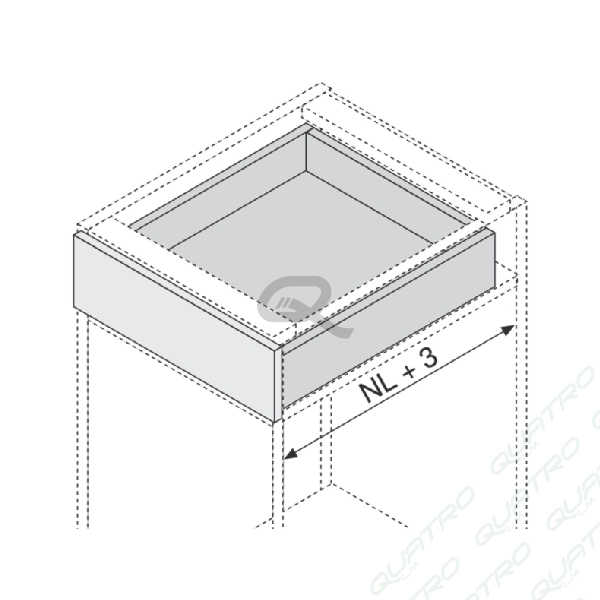 14491_a BLUM - TANDEM čiastočný výsuv pre TIP-ON 270mm 30kg 550H2700T