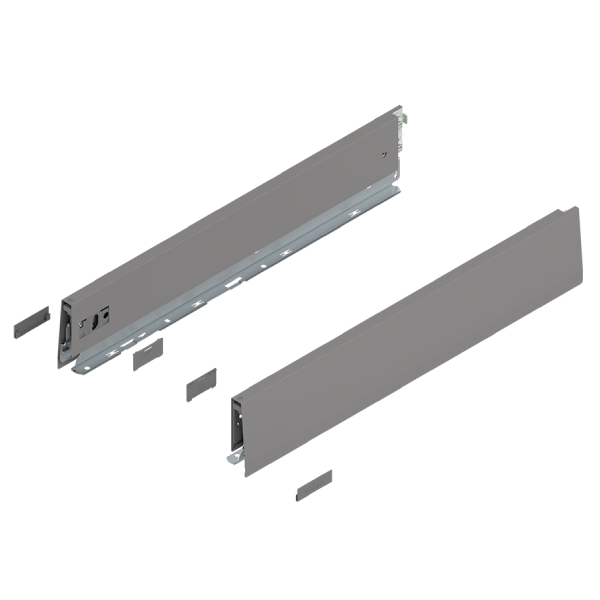 BLUM - MERIVOBOX bok "M" 350mm Indium sivá matná Ľ+P 470M3502S-IG-M