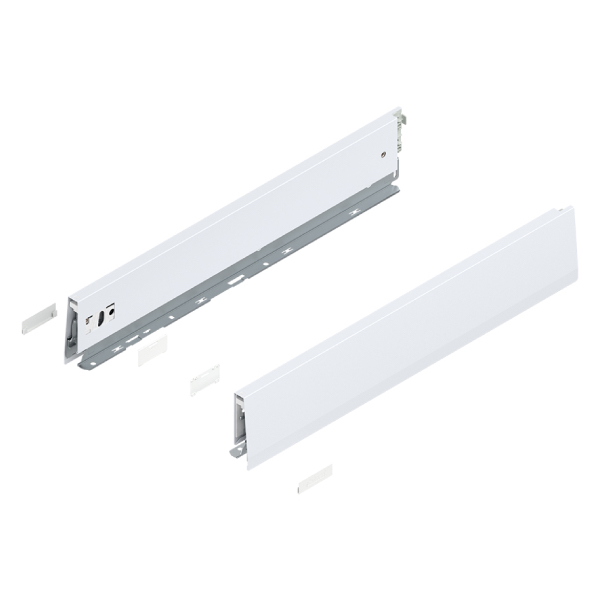 BLUM - MERIVOBOX bok "M" 400mm hodvábna biela matná Ľ+P 470M4002S SW-M