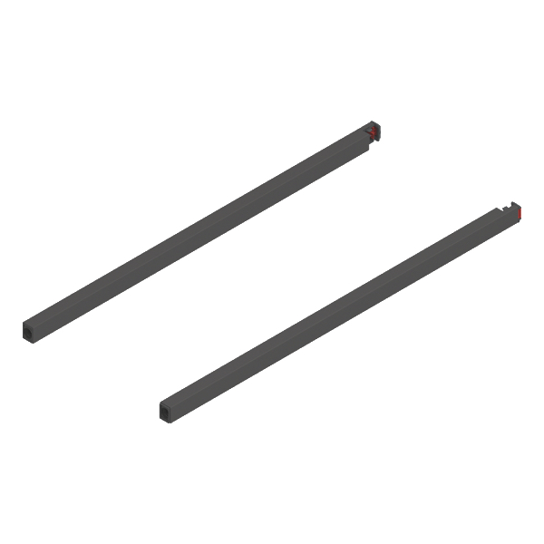 BLUM - MERIVOBOX pozdĺžny reling 600mm sivá matná orion ZR4.600RS.E OG-M