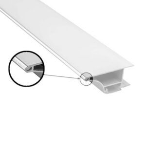AL LED profil násuvný hliník 3m GLAX + mliečna krytka + gumička