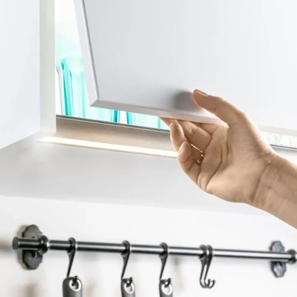 16096_c AL LED profil násuvný čierny 3m GLAX + mliečna krytka + gumička
