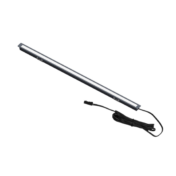 16195_a LED profil zápustný VELA CUT FREE s LED pásom a mliečnou krytkou 12W/m grafit 2m