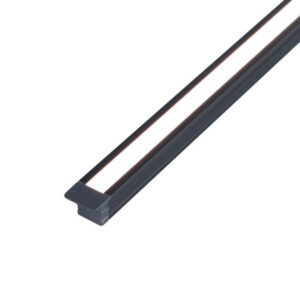16195_b LED profil zápustný VELA CUT FREE s LED pásom a mliečnou krytkou 12W/m grafit 2m