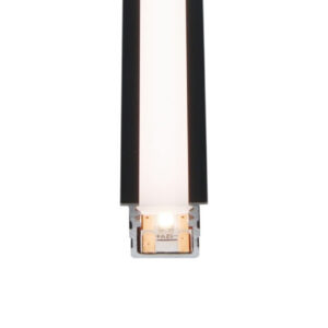 16195_c LED profil zápustný VELA CUT FREE s LED pásom a mliečnou krytkou 12W/m grafit 2m
