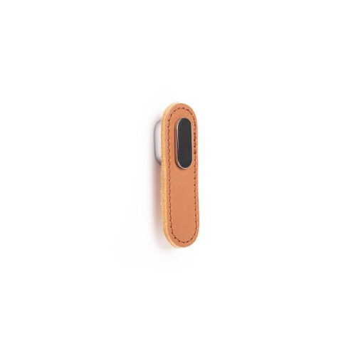 Knopok OBLONG VIEFE 70 mm koža bežová + chróm 0507070P2601