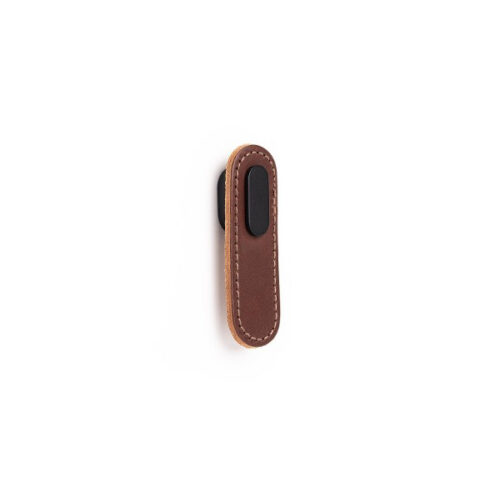 Knopok OBLONG VIEFE 70 mm koža hnedá + šedá 0507070P3631